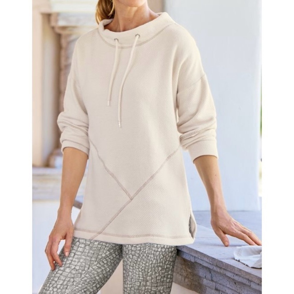 NEW SOFT SURROUNDINGS Danika Top in Ecru